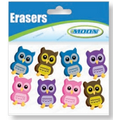 Hoot Owl Topper Eraser Assortment